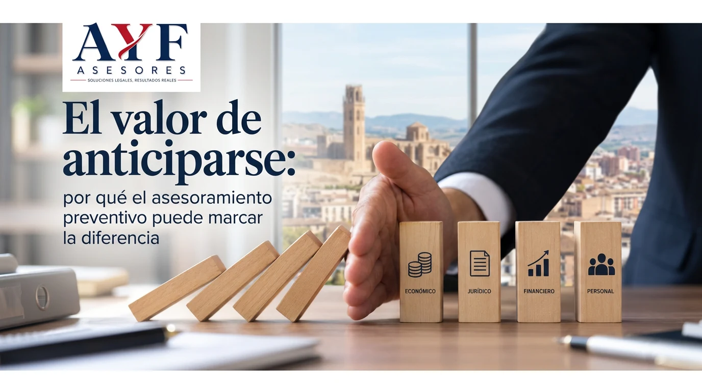 AyF Asesores: una mano detiene el efecto dominó sobre los ámbitos económico, jurídico, financiero y personal.