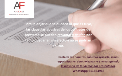 Sentencia ganada para nuestros clientes en reclamación de 5 cláusulas abusivas incluida la de avalista.